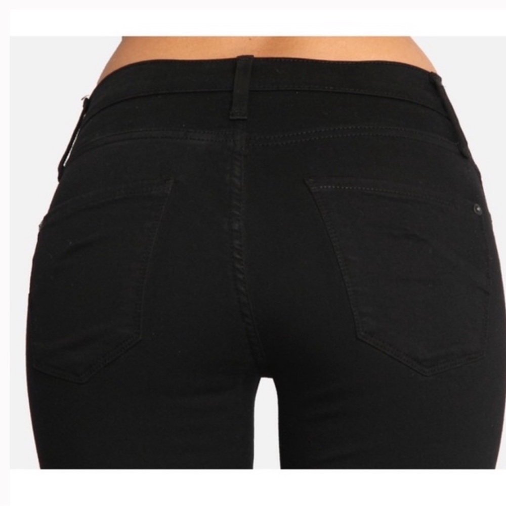 James Jeans Twiggy Black Skinny Denim Stretch Mid Rise 31